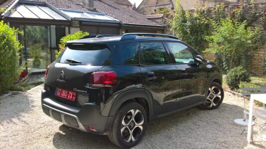 Our car was christened in Germany by a curious cat ---so she is Le Chat Noir!