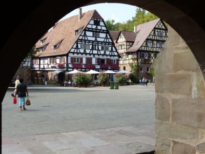 Monastery village from church.