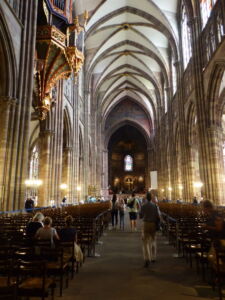 Imposing inside as well.