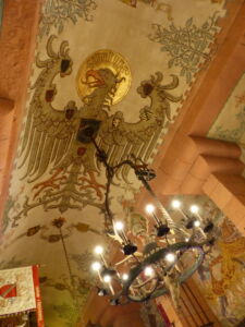 German Imperial Eagle on ceiling.