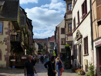 Chocolate box street scene.