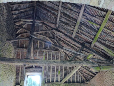 Roof over the foundry.