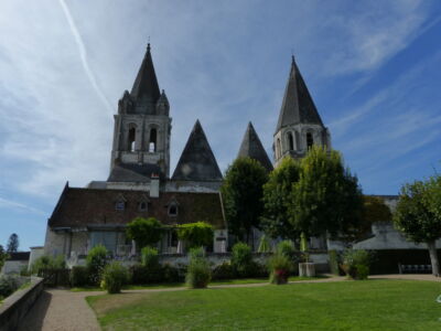 Lodge terrace and church