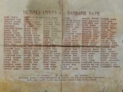 Graphic reminder of WWII.