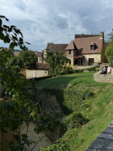 Behind the cathedral.