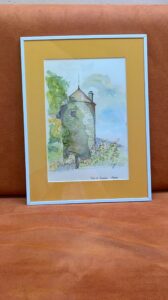 Tower on walled city of Noyes