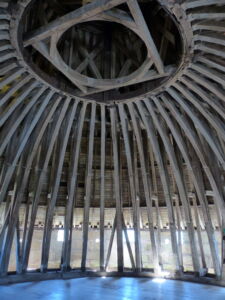 Timber frame for domed roof