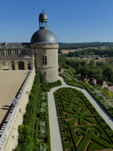 Garden view from tower