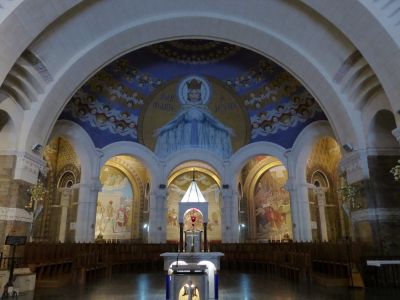 inside Notre Dame Basilica