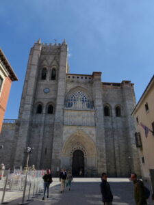 Avila cathedral façade