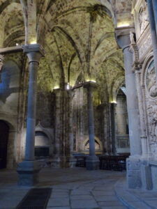 Bloodstone granite on regular granite