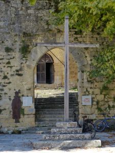 Gate through perimeter wall