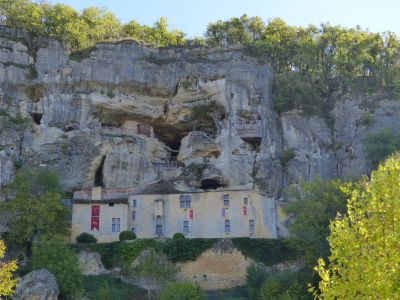 Built into the cliffs