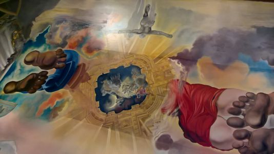 Dali and Gala ascending into heaven