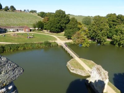 Front causeway from gatehouse tower.
