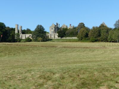 William's view up hill.