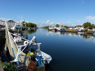 Honfleur fishing harbor.