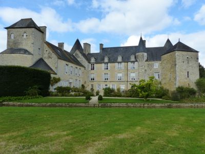 Imposing medieval chateau.