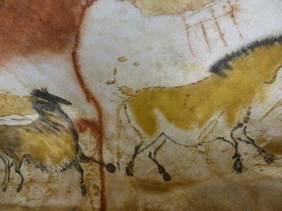 Horses & cryptic symbol.